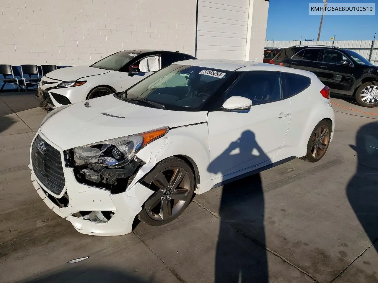 HYUNDAI VELOSTER 2013, VIN KMHTC6AE8DU100519
