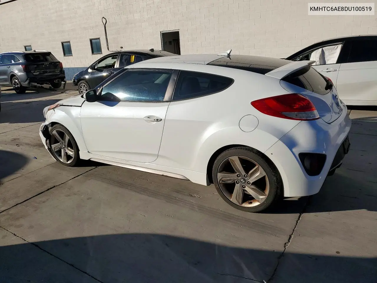2013 HYUNDAI VELOSTER VIN KMHTC6AE8DU100519 — фото 2