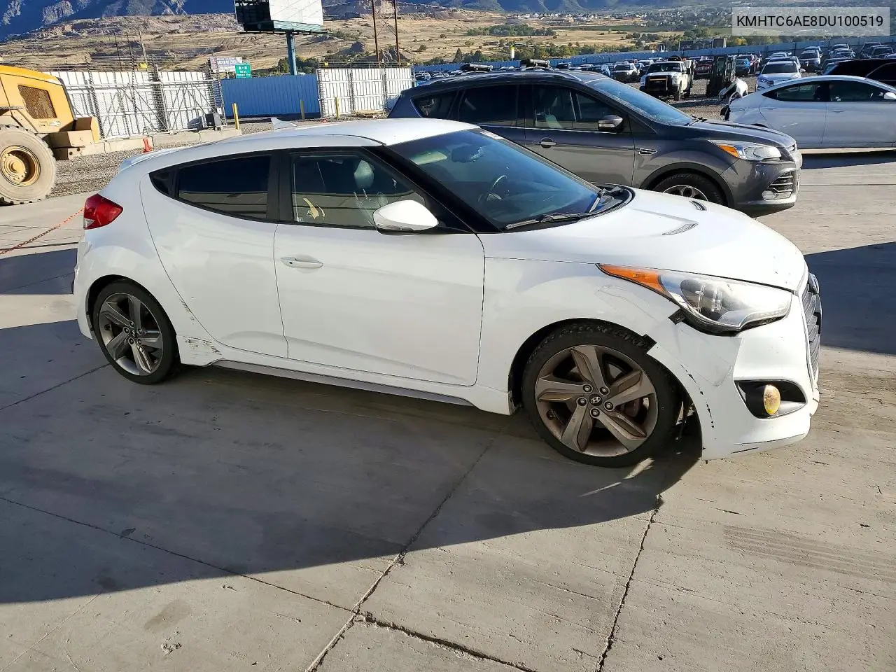 2013 HYUNDAI VELOSTER VIN KMHTC6AE8DU100519 — фото 4