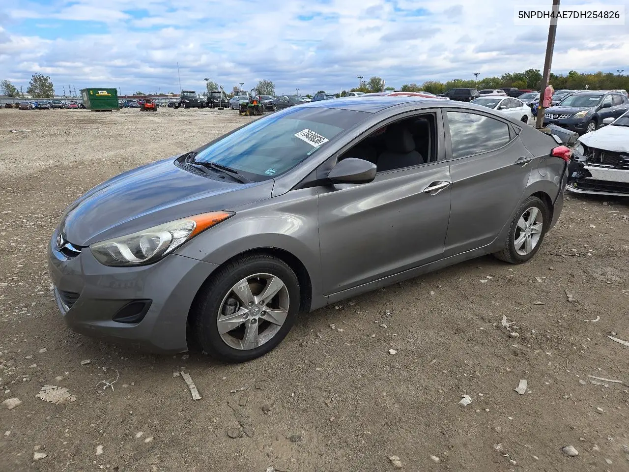 HYUNDAI ELANTRA 2013, VIN 5NPDH4AE7DH254826
