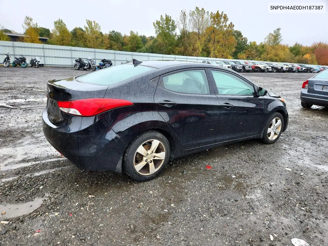 2013 HYUNDAI ELANTRA VIN 5NPDH4AE0DH187387 — фото 3