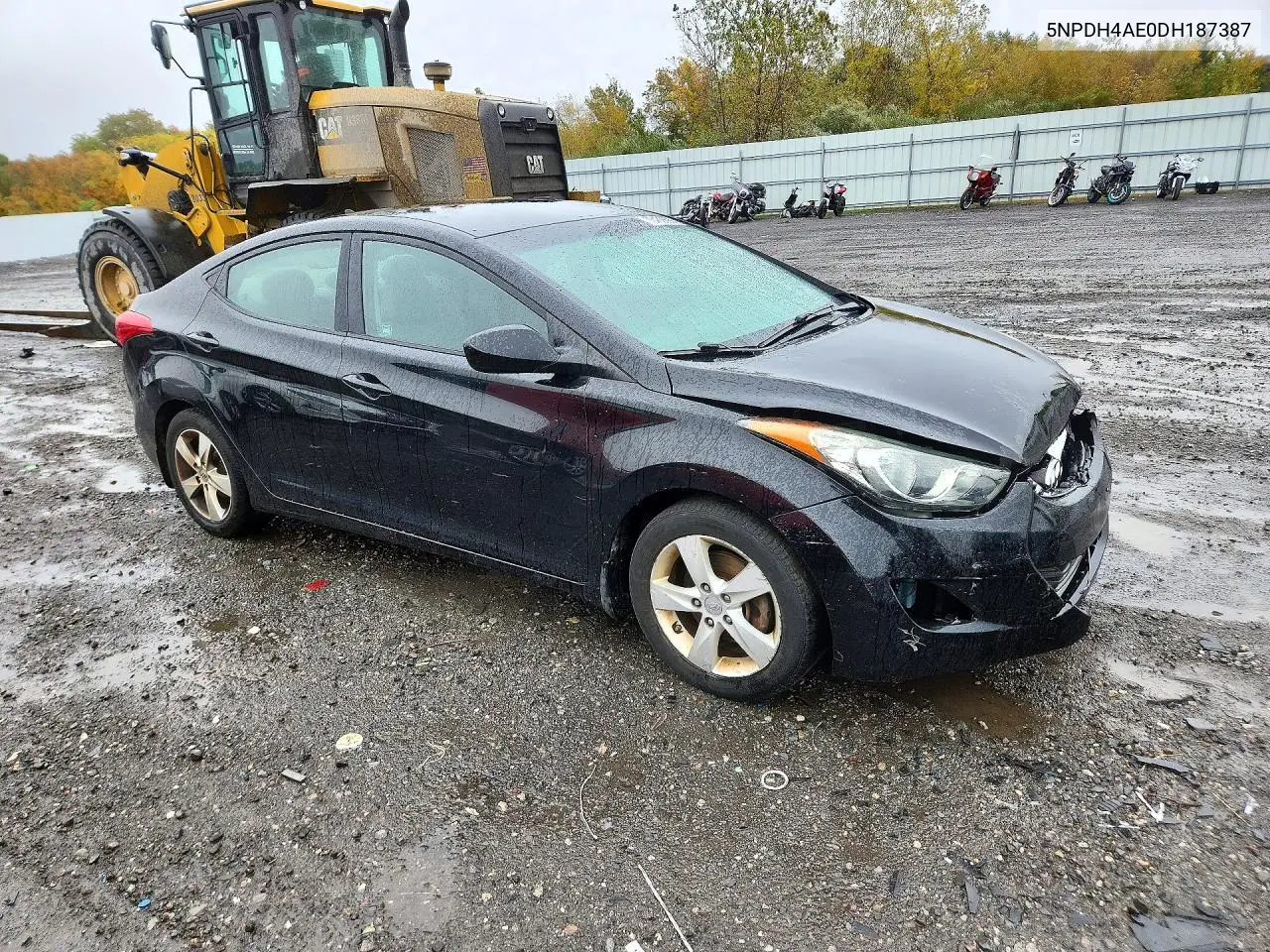 2013 HYUNDAI ELANTRA VIN 5NPDH4AE0DH187387 — фото 4