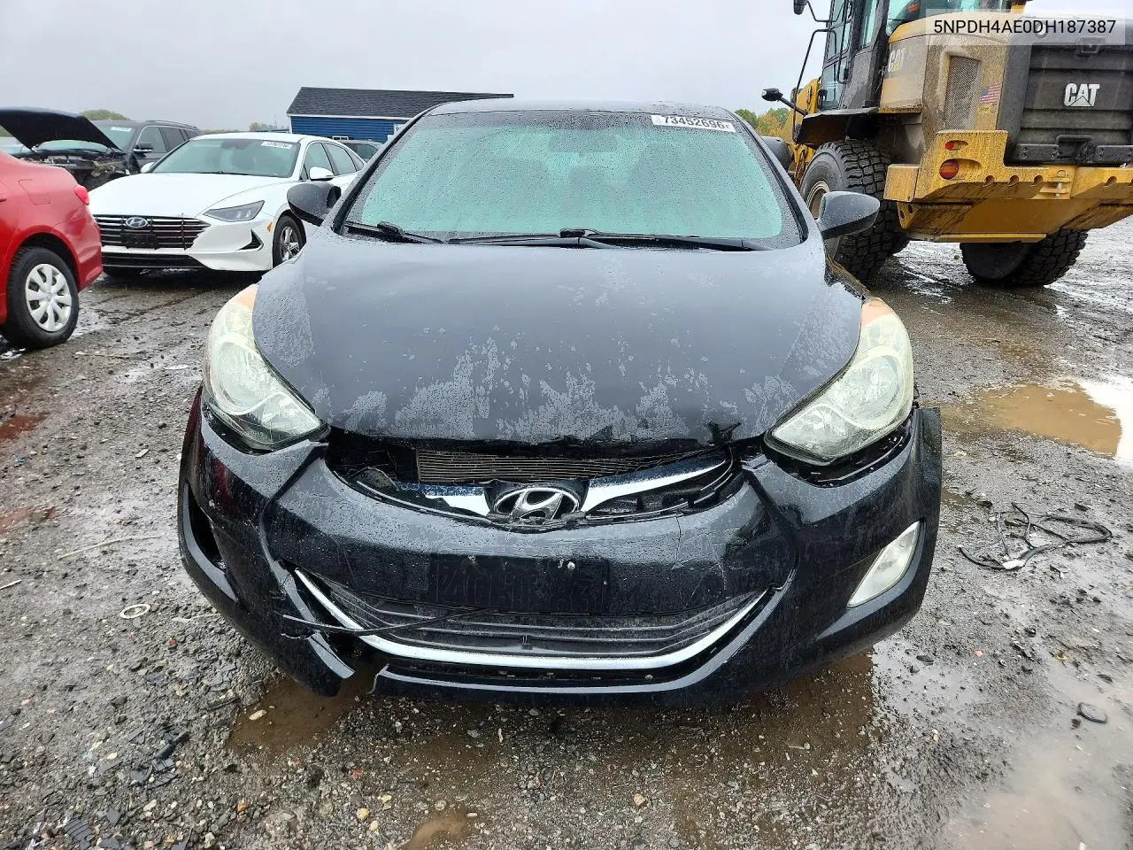 2013 HYUNDAI ELANTRA VIN 5NPDH4AE0DH187387 — фото 5