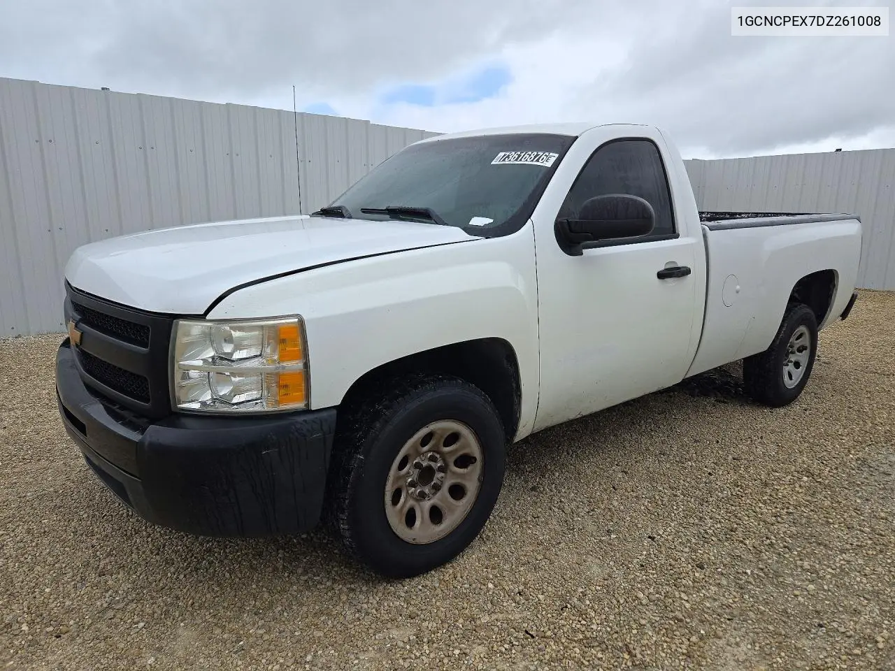 CHEVROLET SILVERADO 2013, VIN 1GCNCPEX7DZ261008