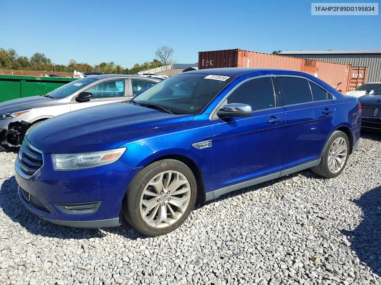 2013 FORD TAURUS VIN 1FAHP2F89DG195834 — фото 4