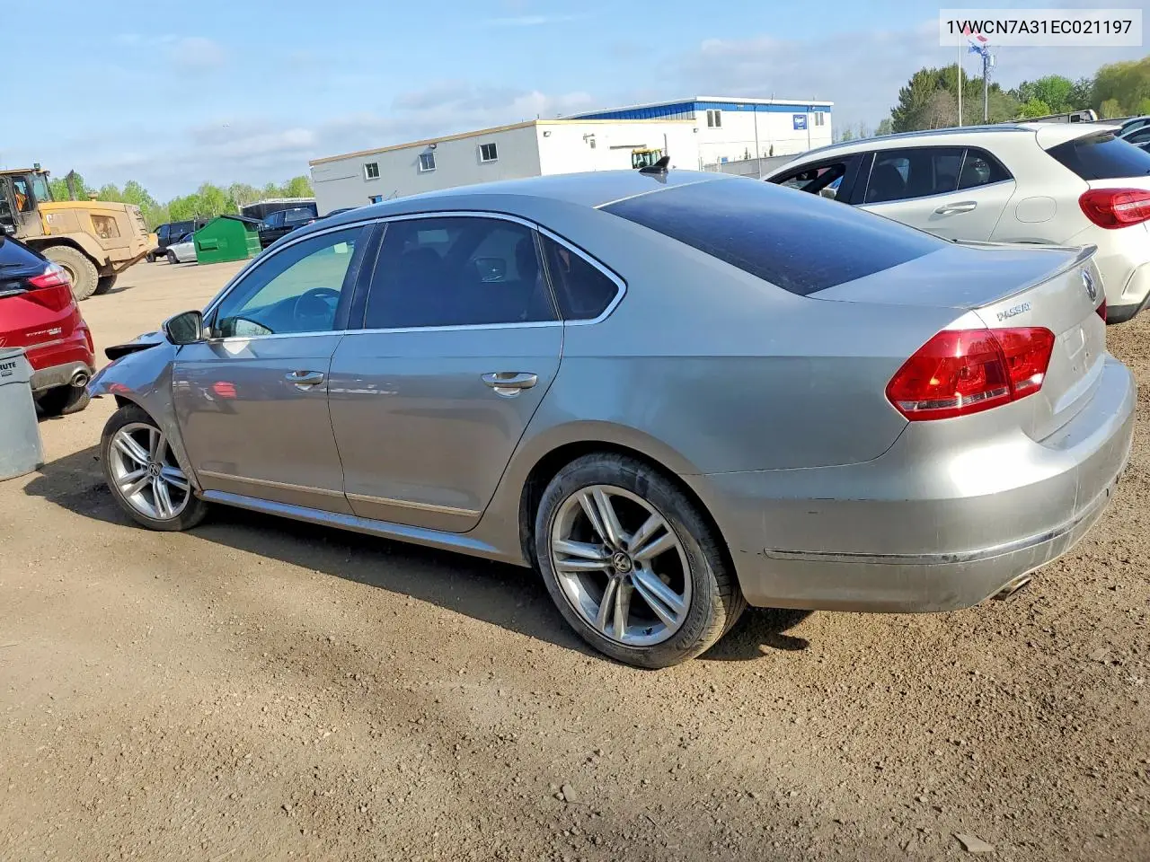 2014 VOLKSWAGEN PASSAT VIN 1VWCN7A31EC021197 — фото 2