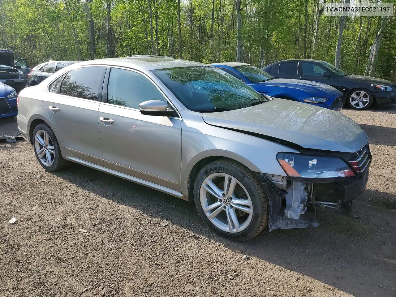 2014 VOLKSWAGEN PASSAT VIN 1VWCN7A31EC021197 — фото 4