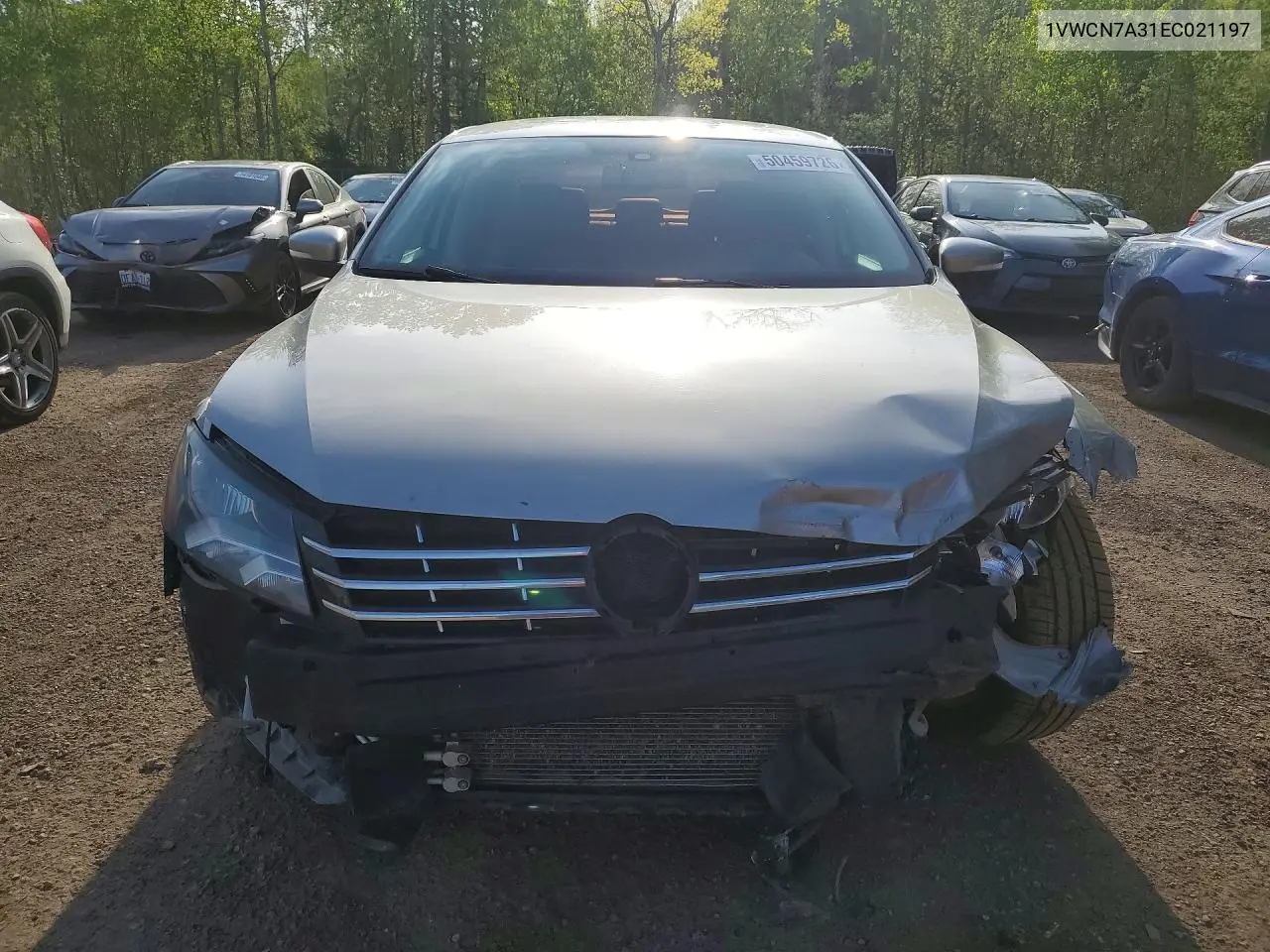 2014 VOLKSWAGEN PASSAT VIN 1VWCN7A31EC021197 — фото 5