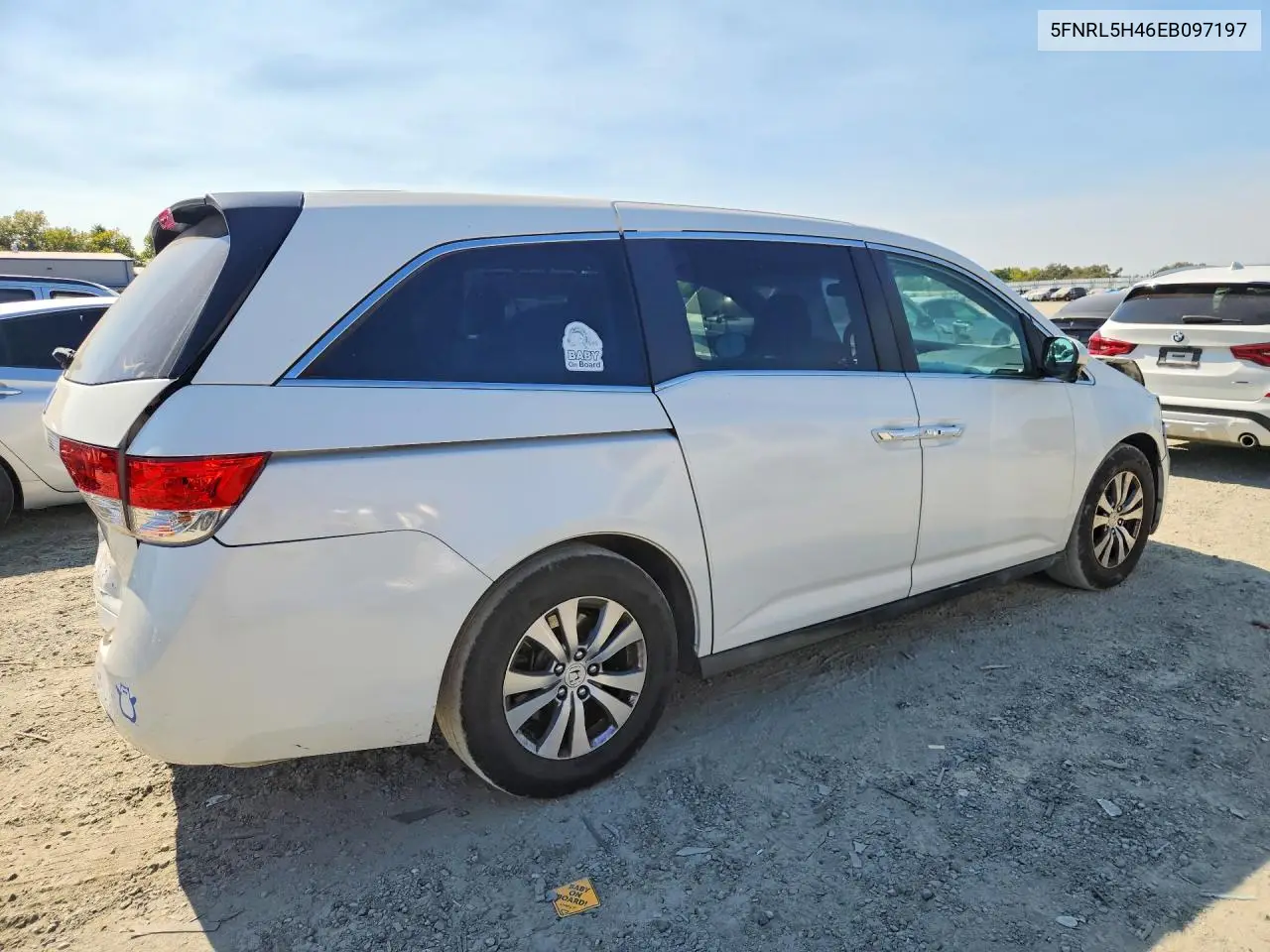 2014 HONDA ODYSSEY VIN 5FNRL5H46EB097197 — фото 3