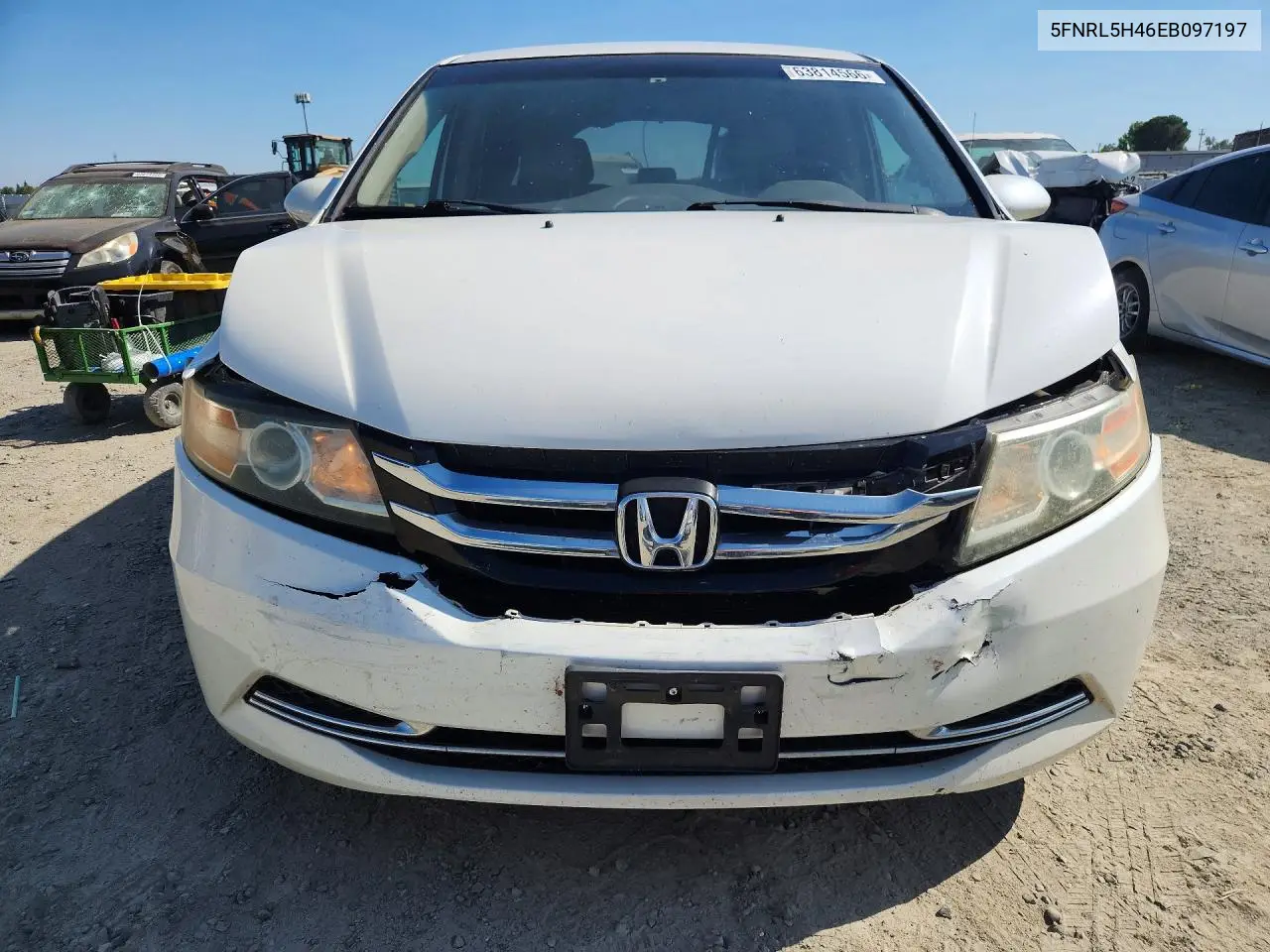 2014 HONDA ODYSSEY VIN 5FNRL5H46EB097197 — фото 5
