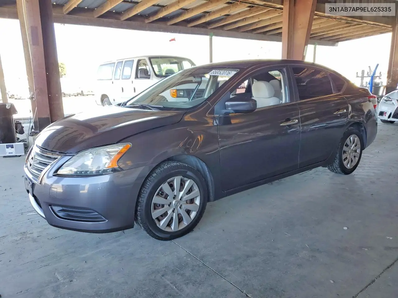NISSAN SENTRA 2014, VIN 3N1AB7AP9EL625335