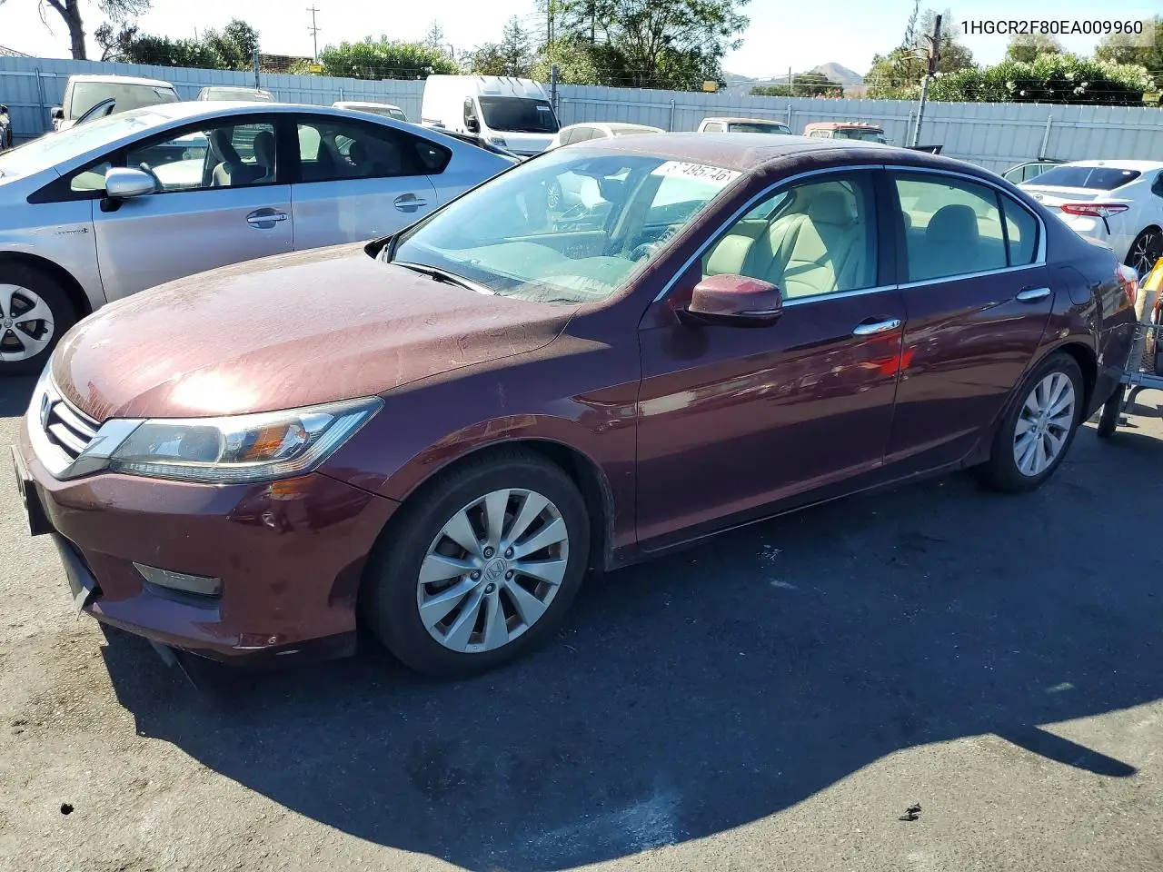 HONDA ACCORD 2014, VIN 1HGCR2F80EA009960