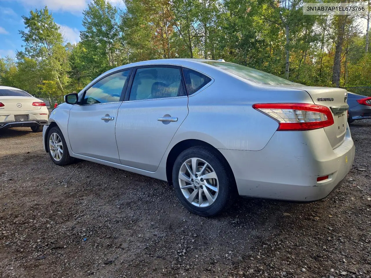 2014 NISSAN SENTRA VIN 3N1AB7AP1EL673766 — фото 2