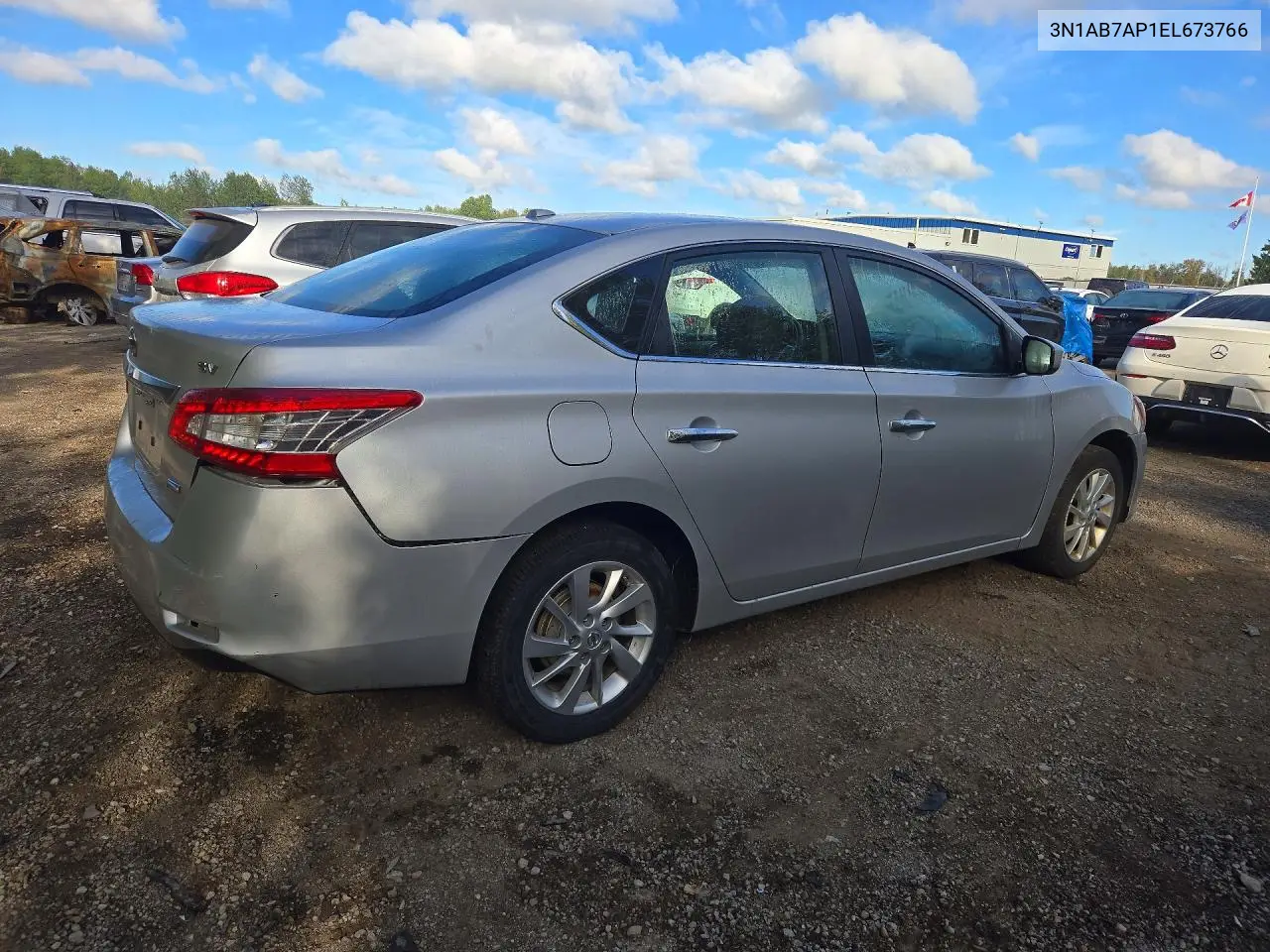 2014 NISSAN SENTRA VIN 3N1AB7AP1EL673766 — фото 3