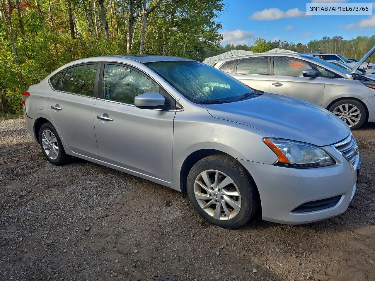 2014 NISSAN SENTRA VIN 3N1AB7AP1EL673766 — фото 4