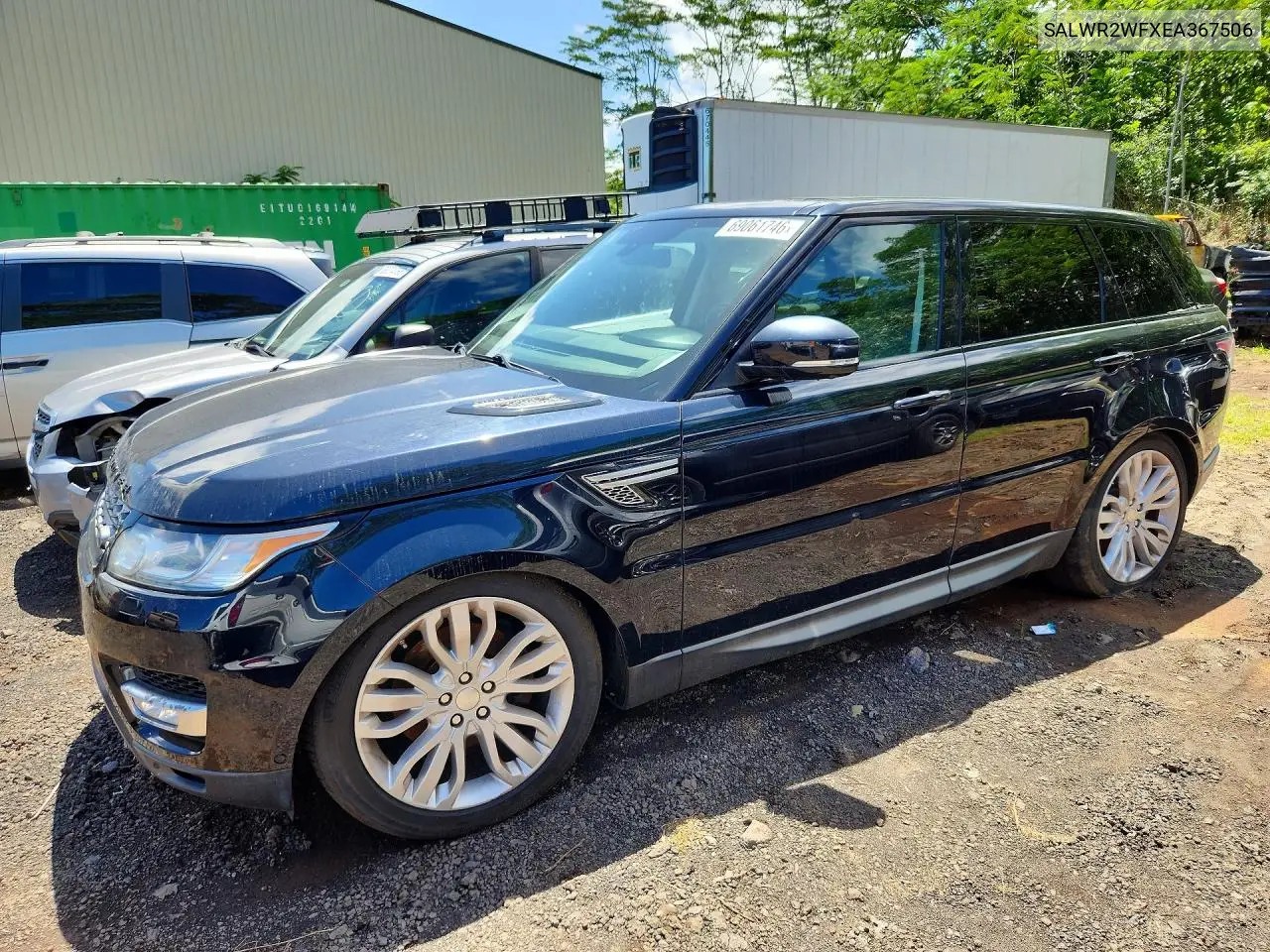 LAND ROVER RANGE ROVER SPORT 2014, VIN SALWR2WFXEA367506