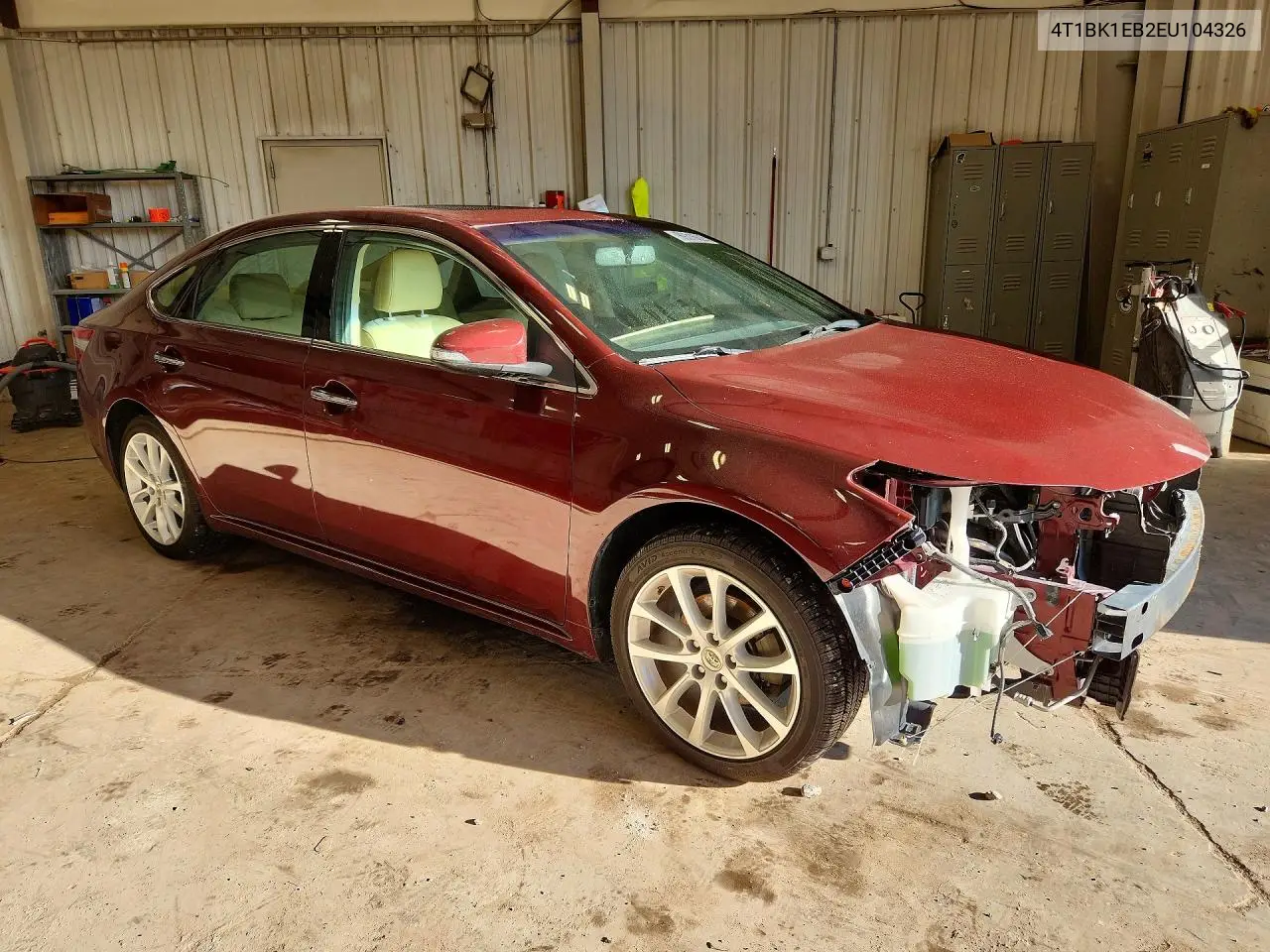 2014 TOYOTA AVALON VIN 4T1BK1EB2EU104326 — фото 3