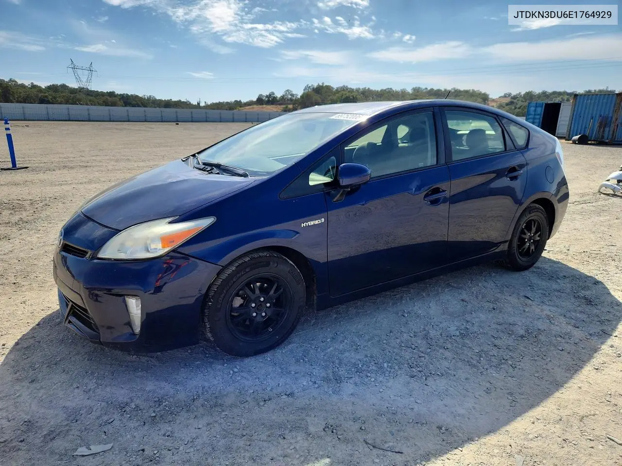 TOYOTA PRIUS 2014, VIN JTDKN3DU6E1764929