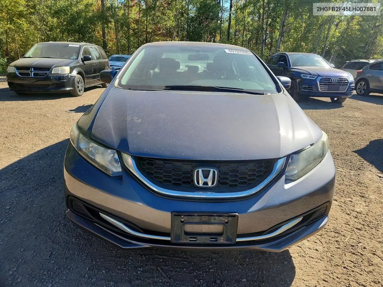 2014 HONDA CIVIC VIN 2HGFB2F45EH007881 — фото 5