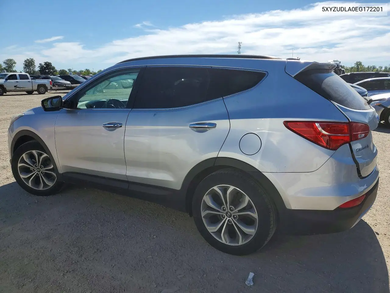 2014 HYUNDAI SANTA FE VIN 5XYZUDLA0EG172201 — фото 2