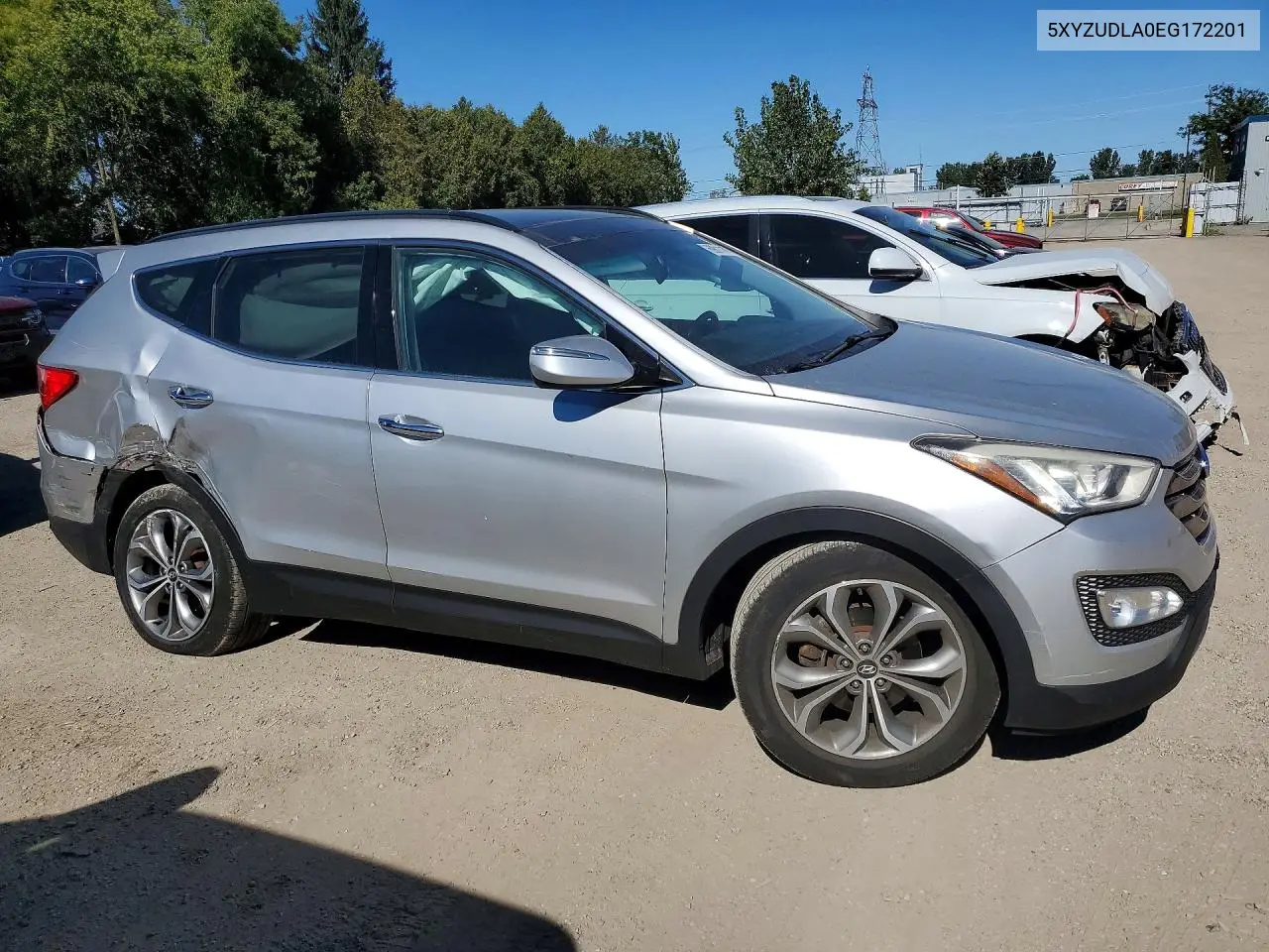 2014 HYUNDAI SANTA FE VIN 5XYZUDLA0EG172201 — фото 4