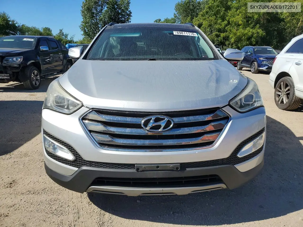2014 HYUNDAI SANTA FE VIN 5XYZUDLA0EG172201 — фото 5