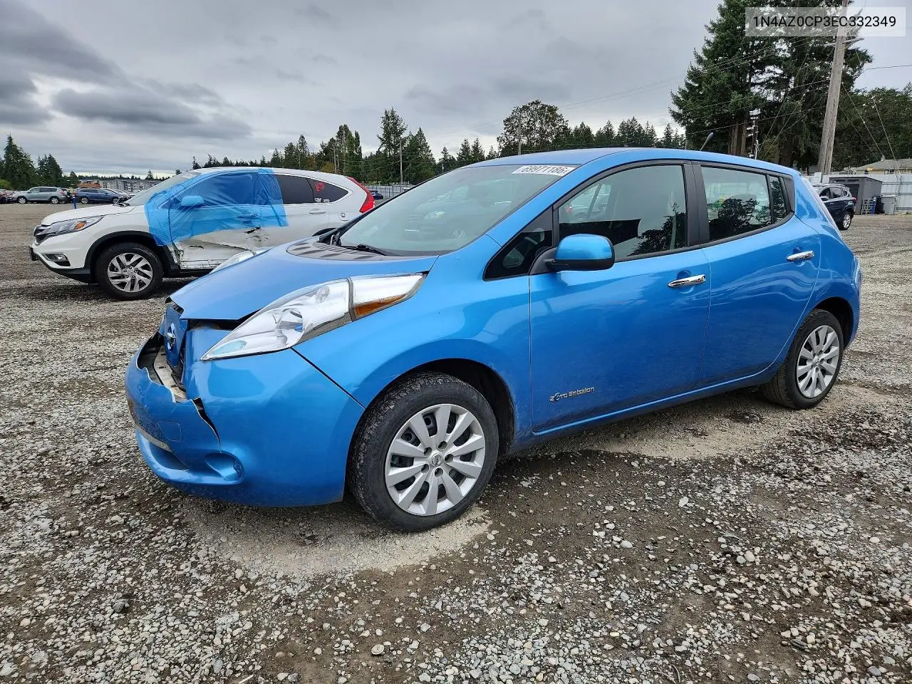 NISSAN LEAF 2014, VIN 1N4AZ0CP3EC332349