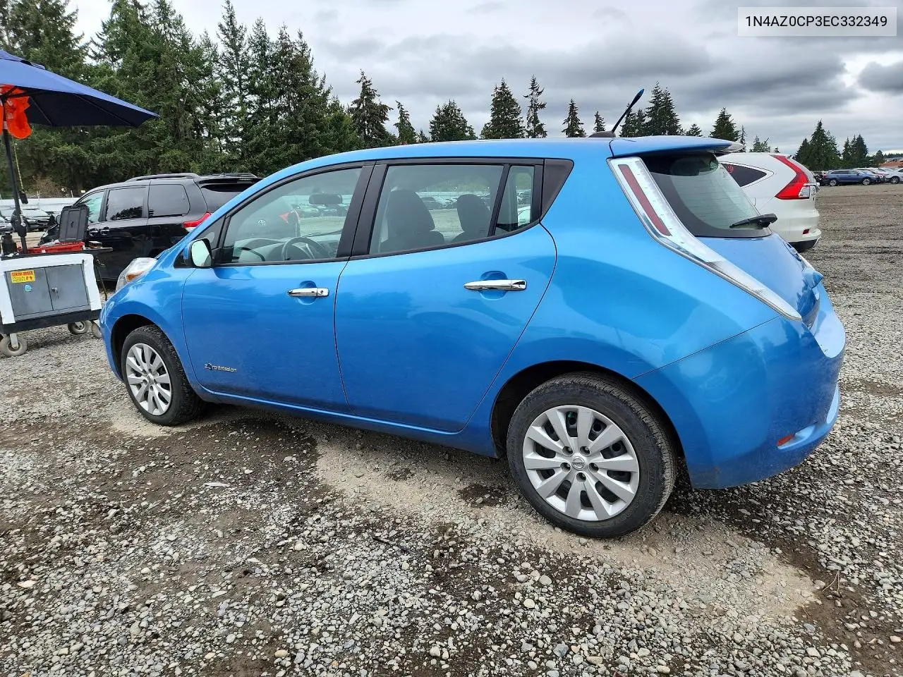 2014 NISSAN LEAF VIN 1N4AZ0CP3EC332349 — фото 2