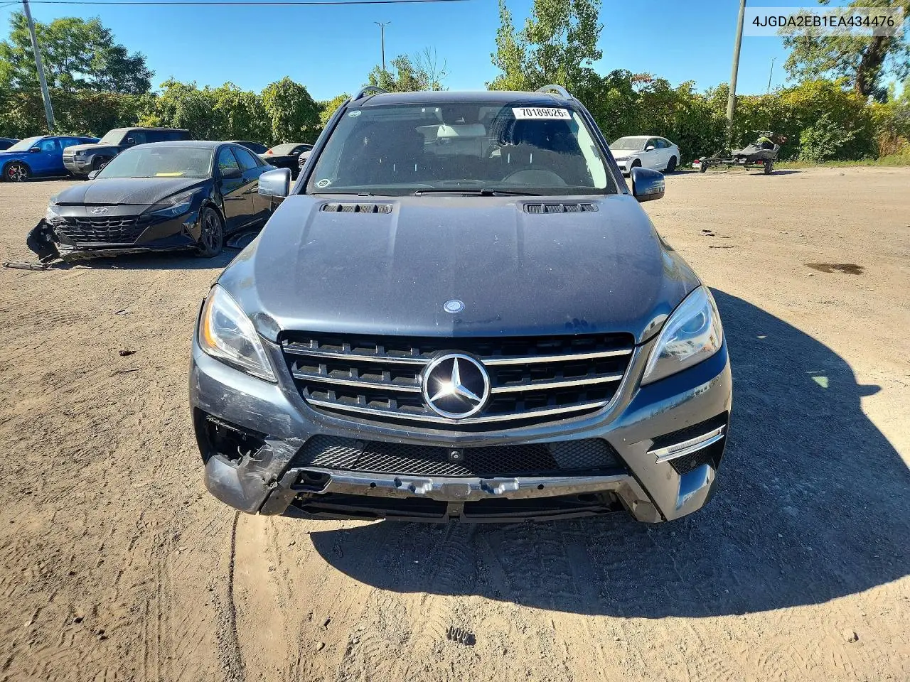 2014 MERCEDES M-KLASSE VIN 4JGDA2EB1EA434476 — фото 5