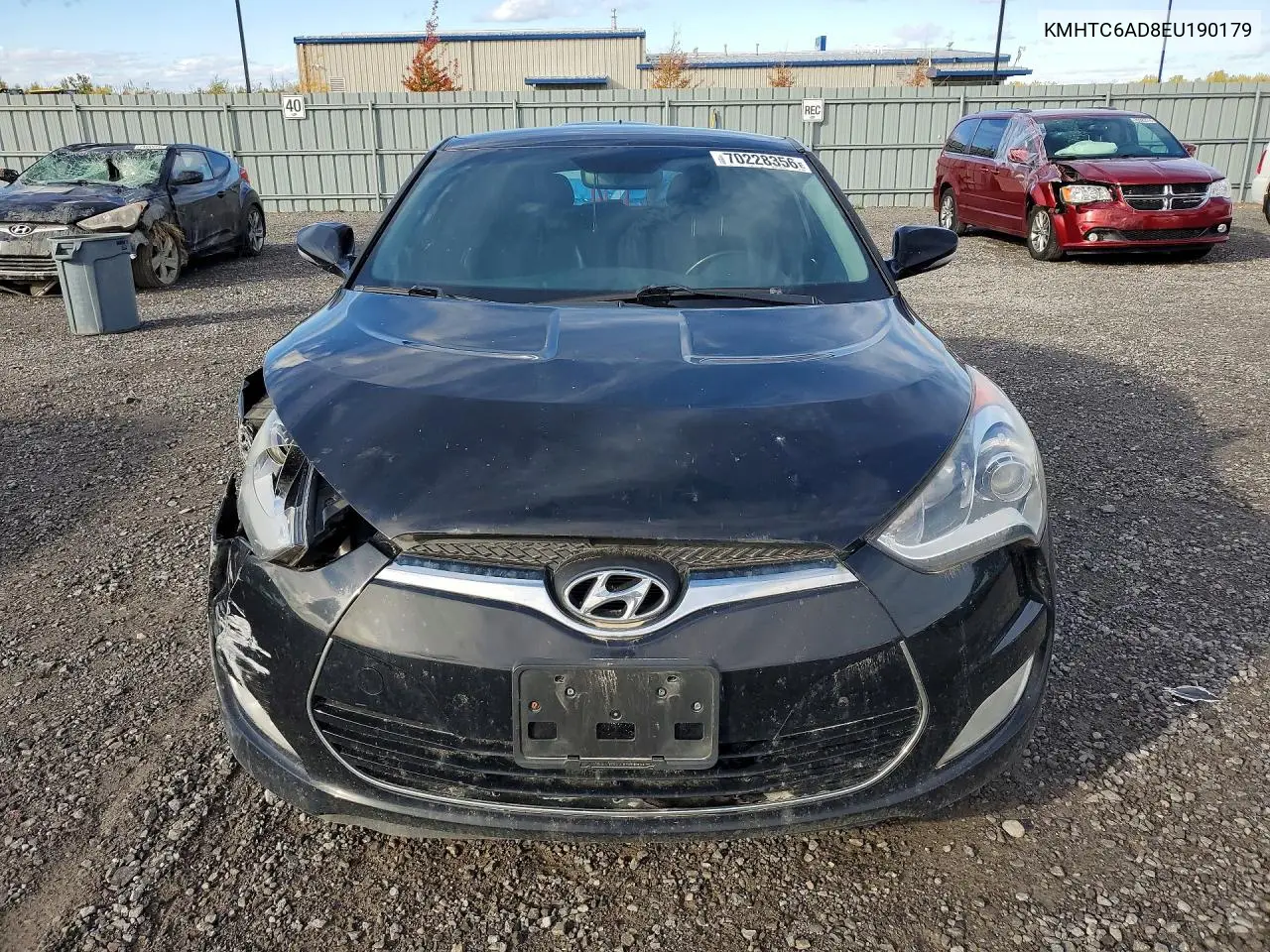 2014 HYUNDAI VELOSTER VIN KMHTC6AD8EU190179 — фото 5