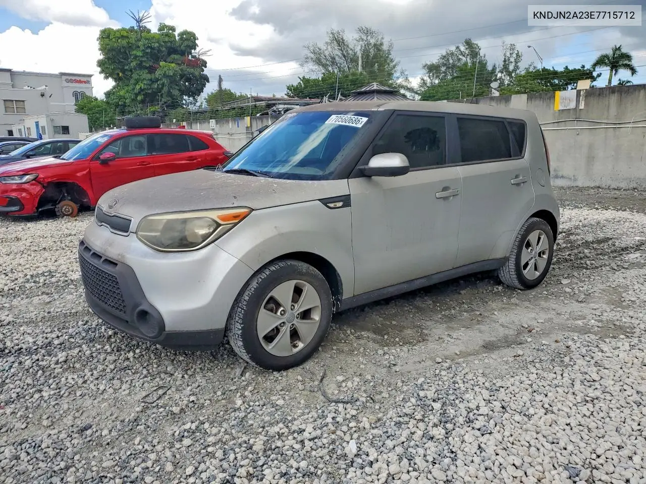 KIA SOUL 2014, VIN KNDJN2A23E7715712