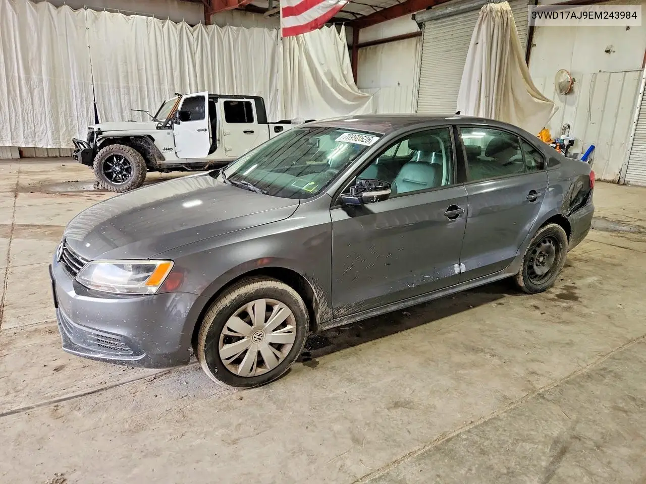 VOLKSWAGEN JETTA 2014, VIN 3VWD17AJ9EM243984