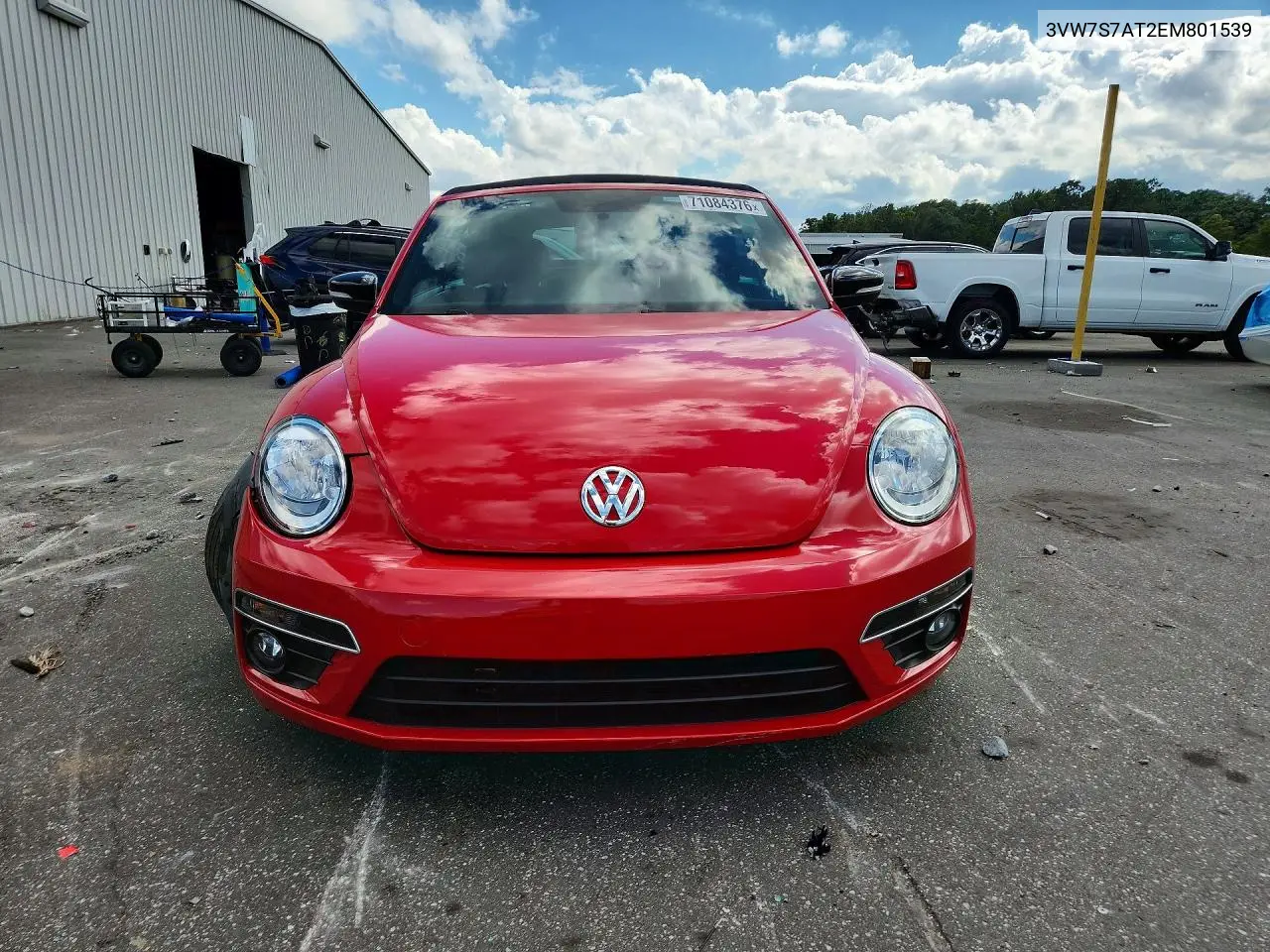2014 VOLKSWAGEN BEETLE VIN 3VW7S7AT2EM801539 — фото 5