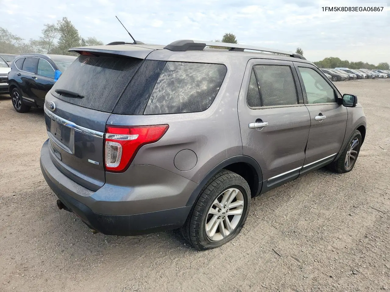 2014 FORD EXPLORER VIN 1FM5K8D83EGA06867 — фото 3