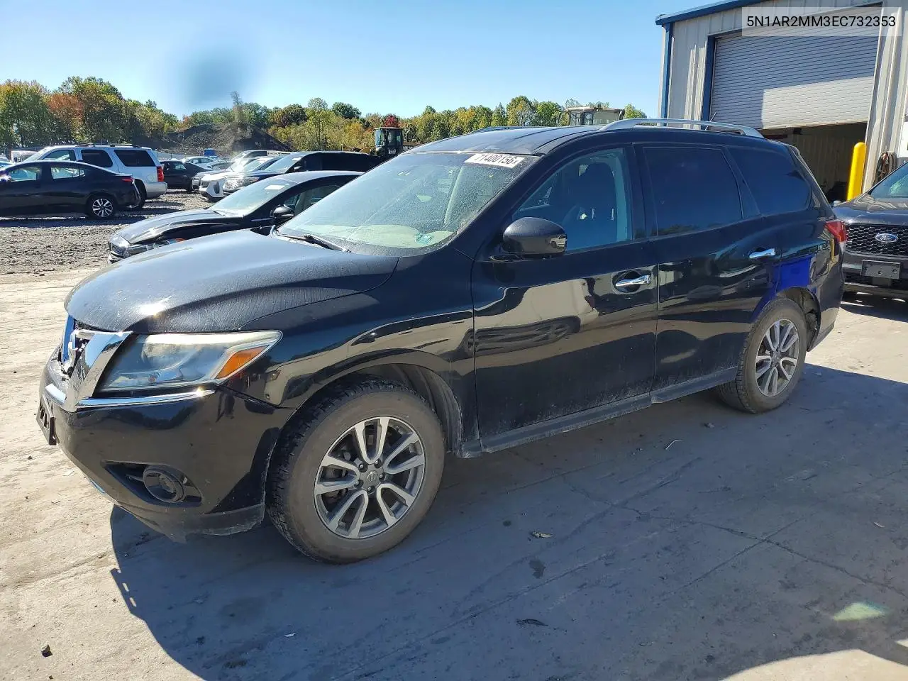NISSAN PATHFINDER 2014, VIN 5N1AR2MM3EC732353