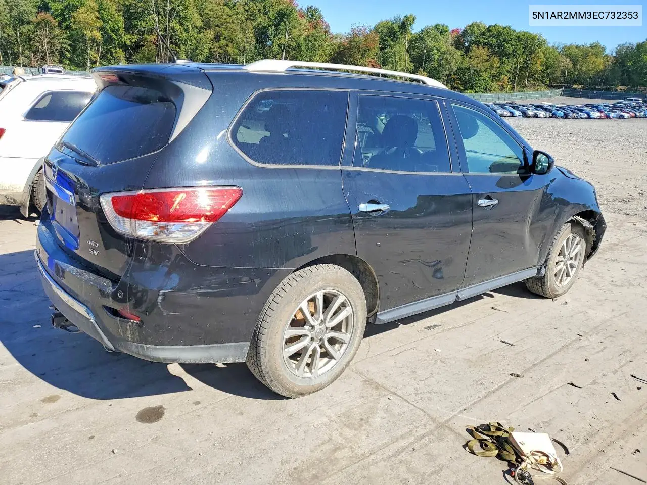 2014 NISSAN PATHFINDER VIN 5N1AR2MM3EC732353 — фото 3