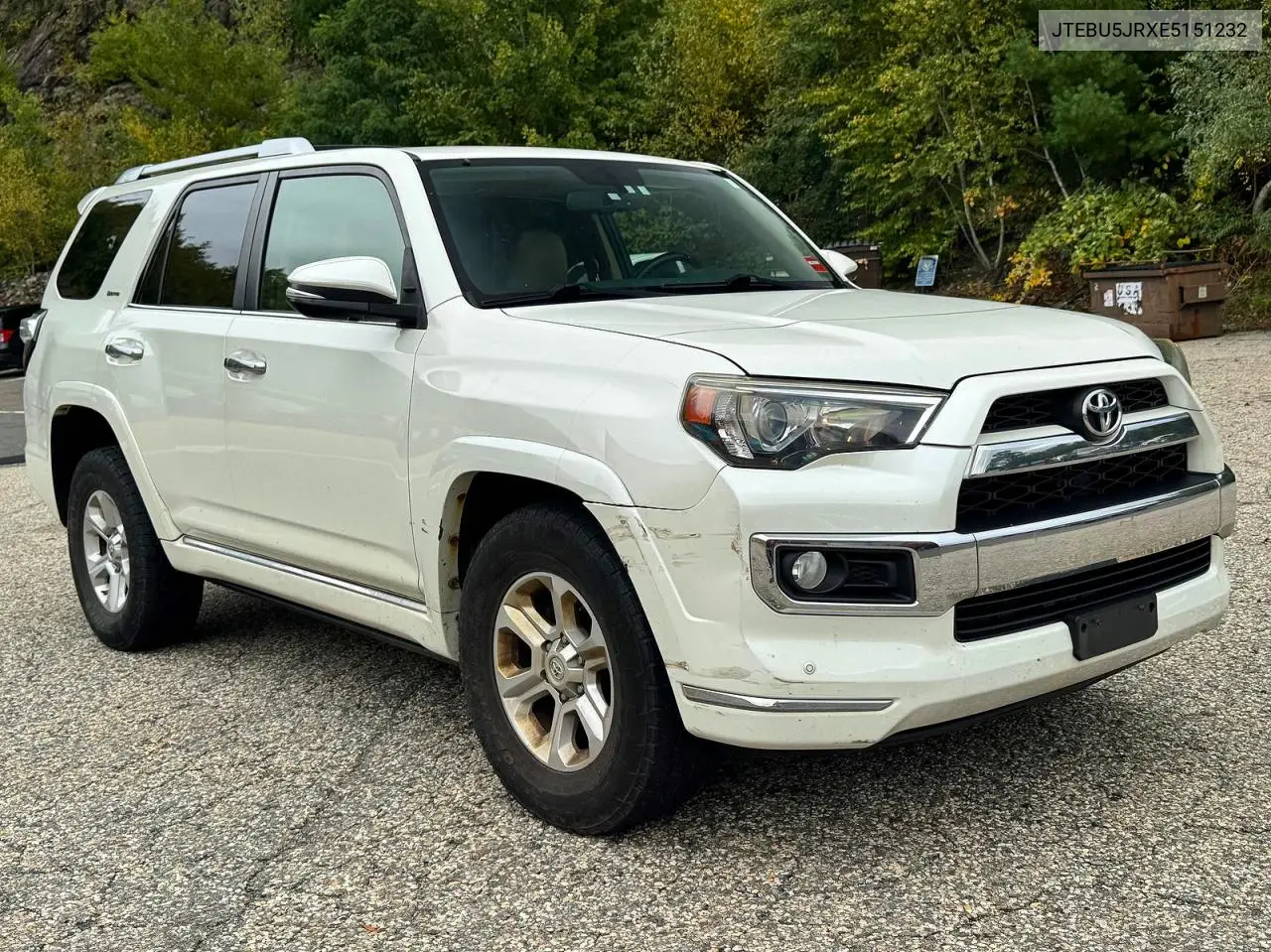 TOYOTA 4RUNNER 2014, VIN JTEBU5JRXE5151232