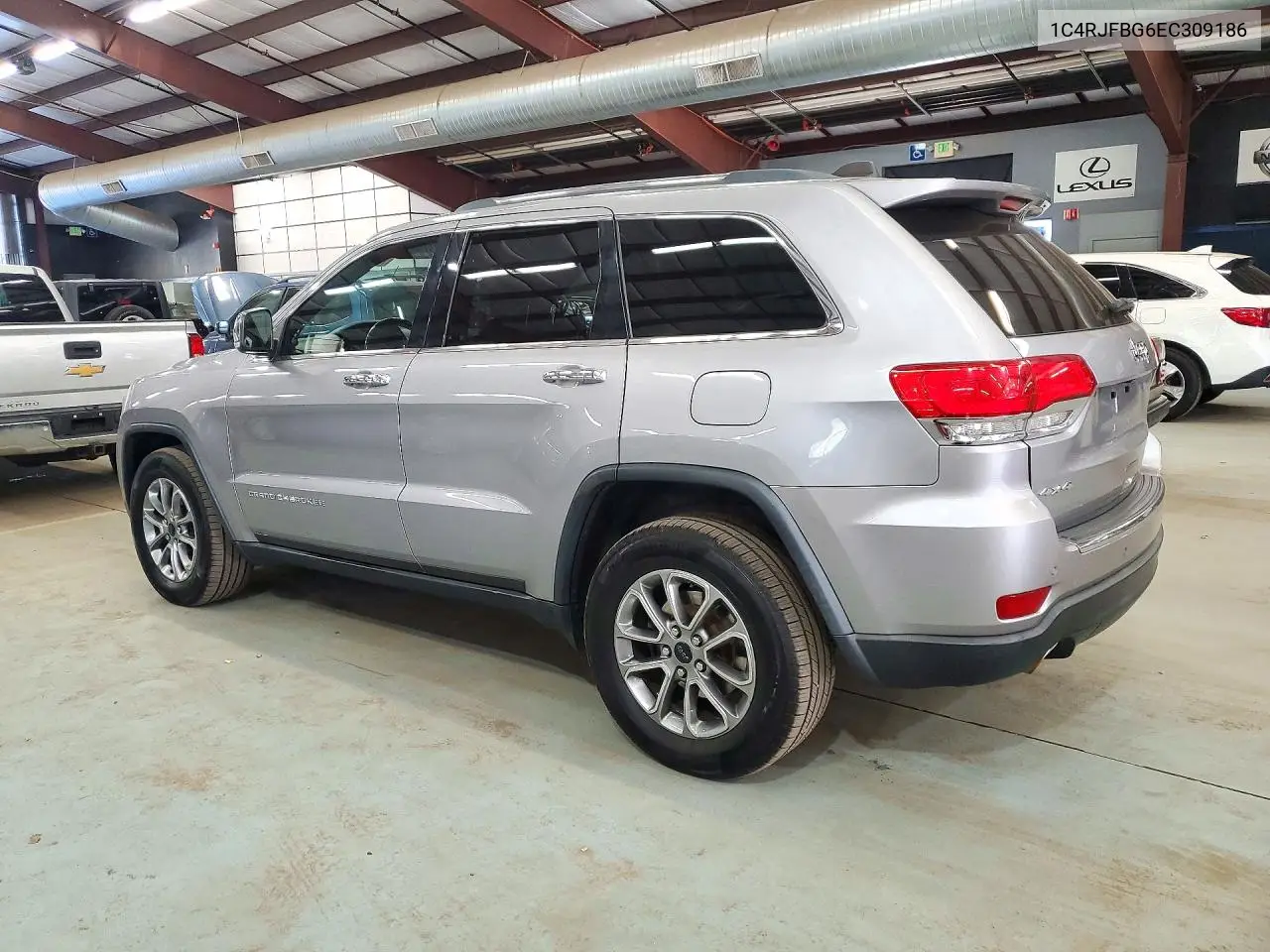 2014 JEEP GRAND CHEROKEE VIN 1C4RJFBG6EC309186 — фото 2