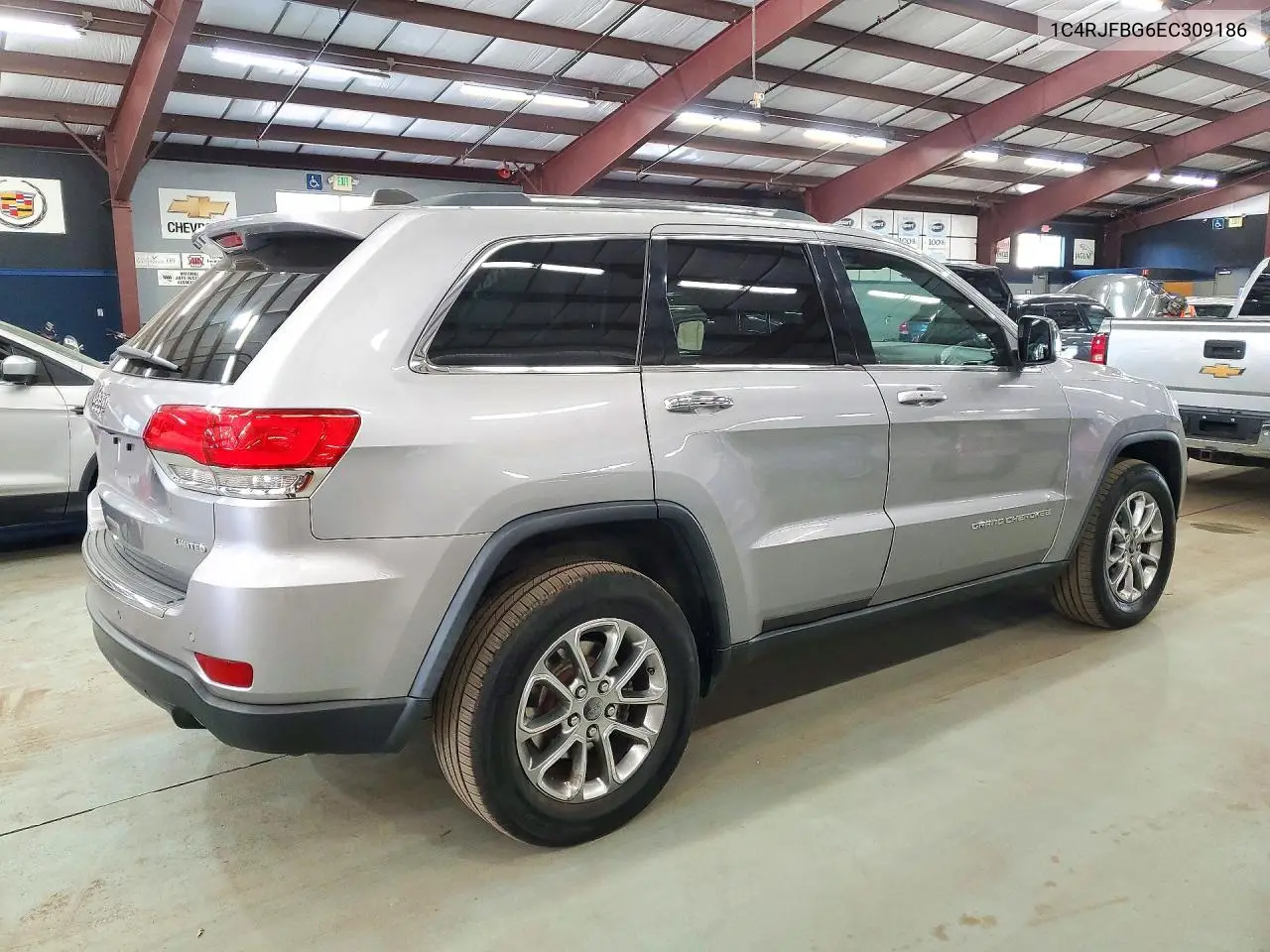 2014 JEEP GRAND CHEROKEE VIN 1C4RJFBG6EC309186 — фото 3