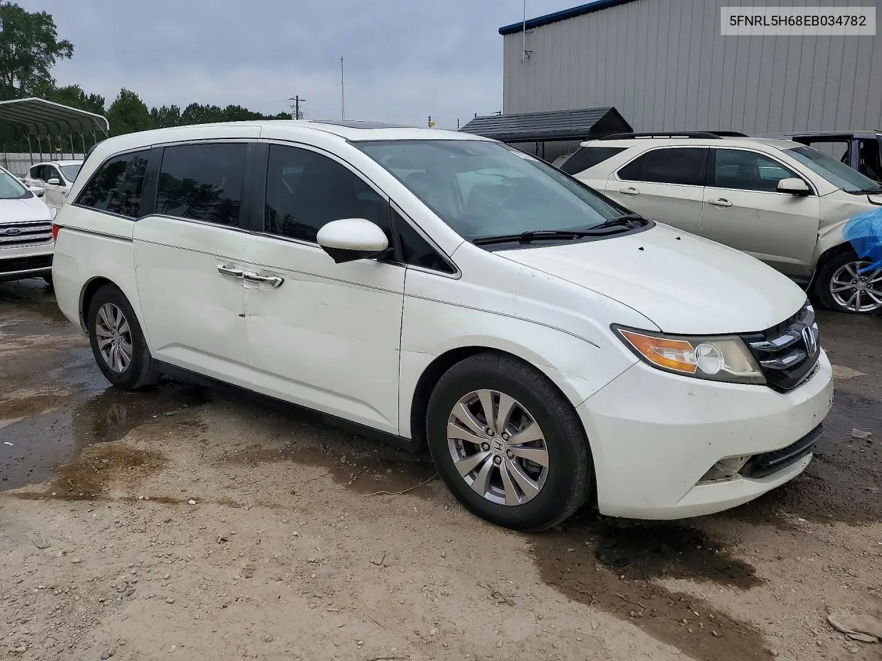 2014 HONDA ODYSSEY VIN 5FNRL5H68EB034782 — фото 4
