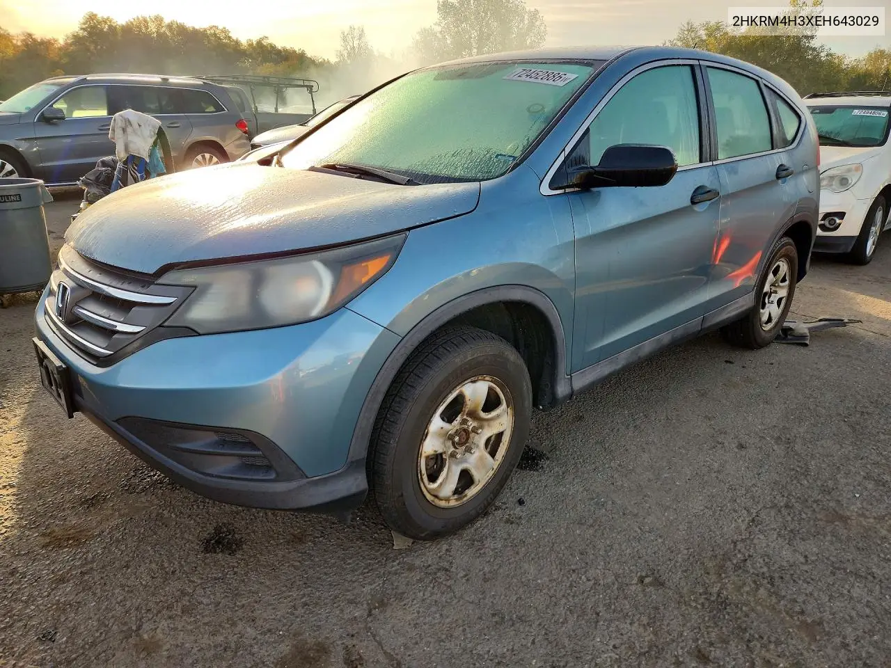 HONDA CR-V 2014, VIN 2HKRM4H3XEH643029