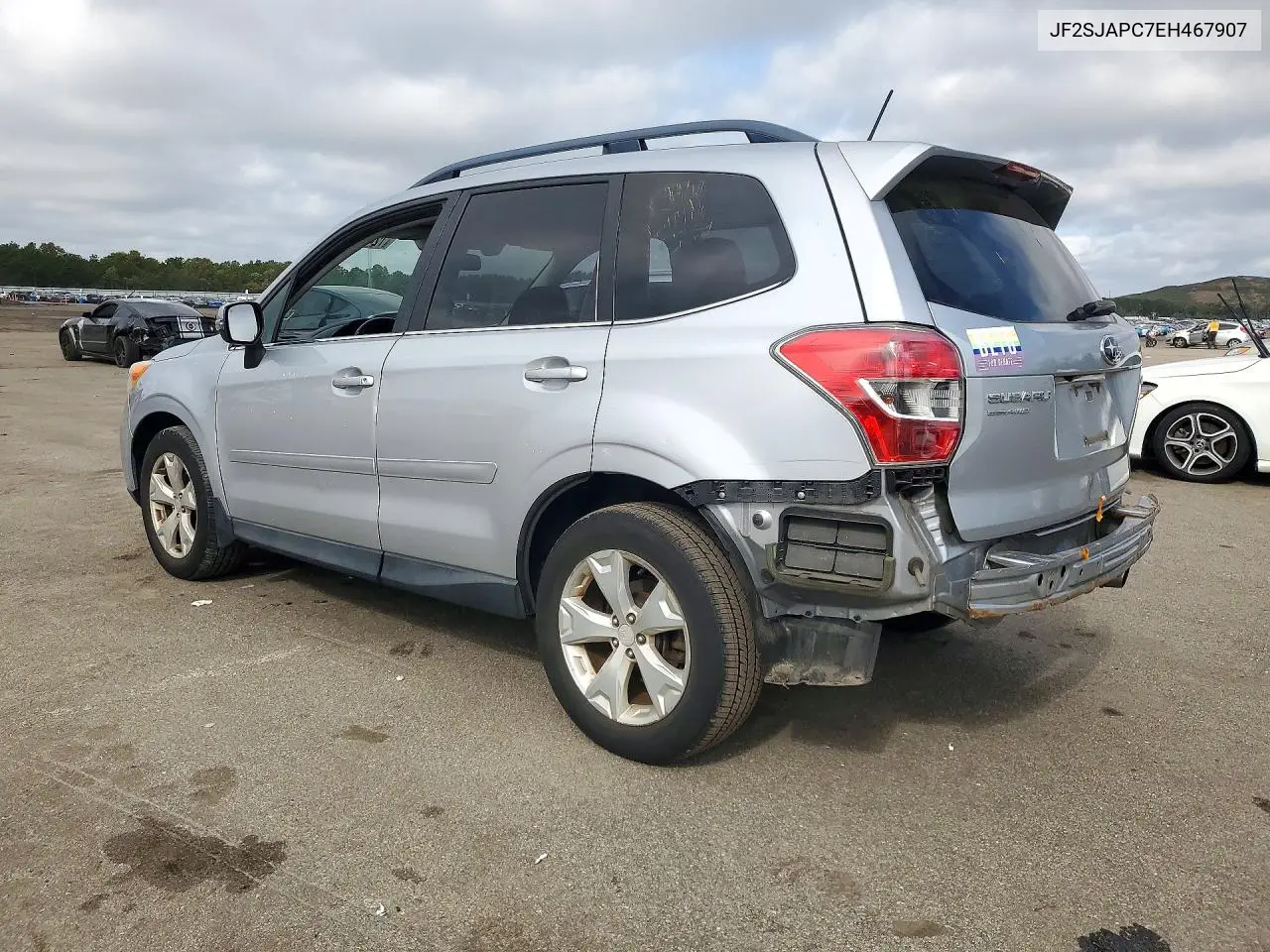 2014 SUBARU FORESTER VIN JF2SJAPC7EH467907 — фото 2