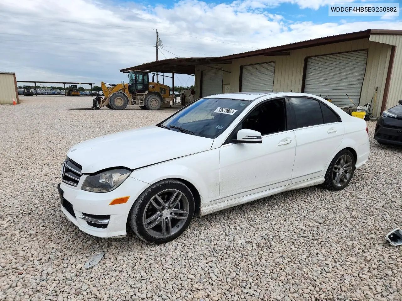 MERCEDES C-KLASSE 2014, VIN WDDGF4HB5EG250882