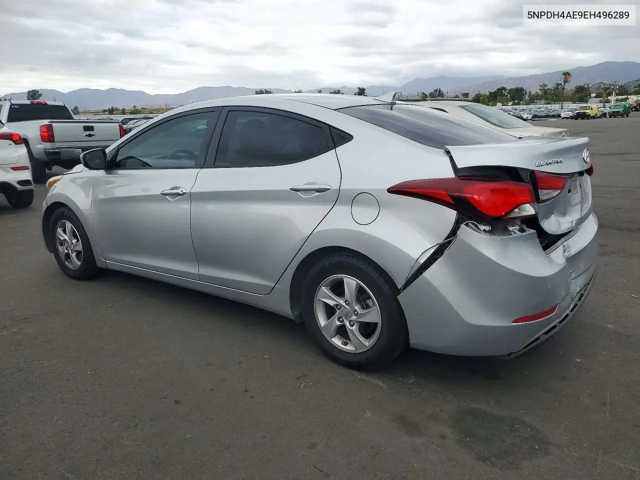 2014 HYUNDAI ELANTRA VIN 5NPDH4AE9EH496289 — фото 2