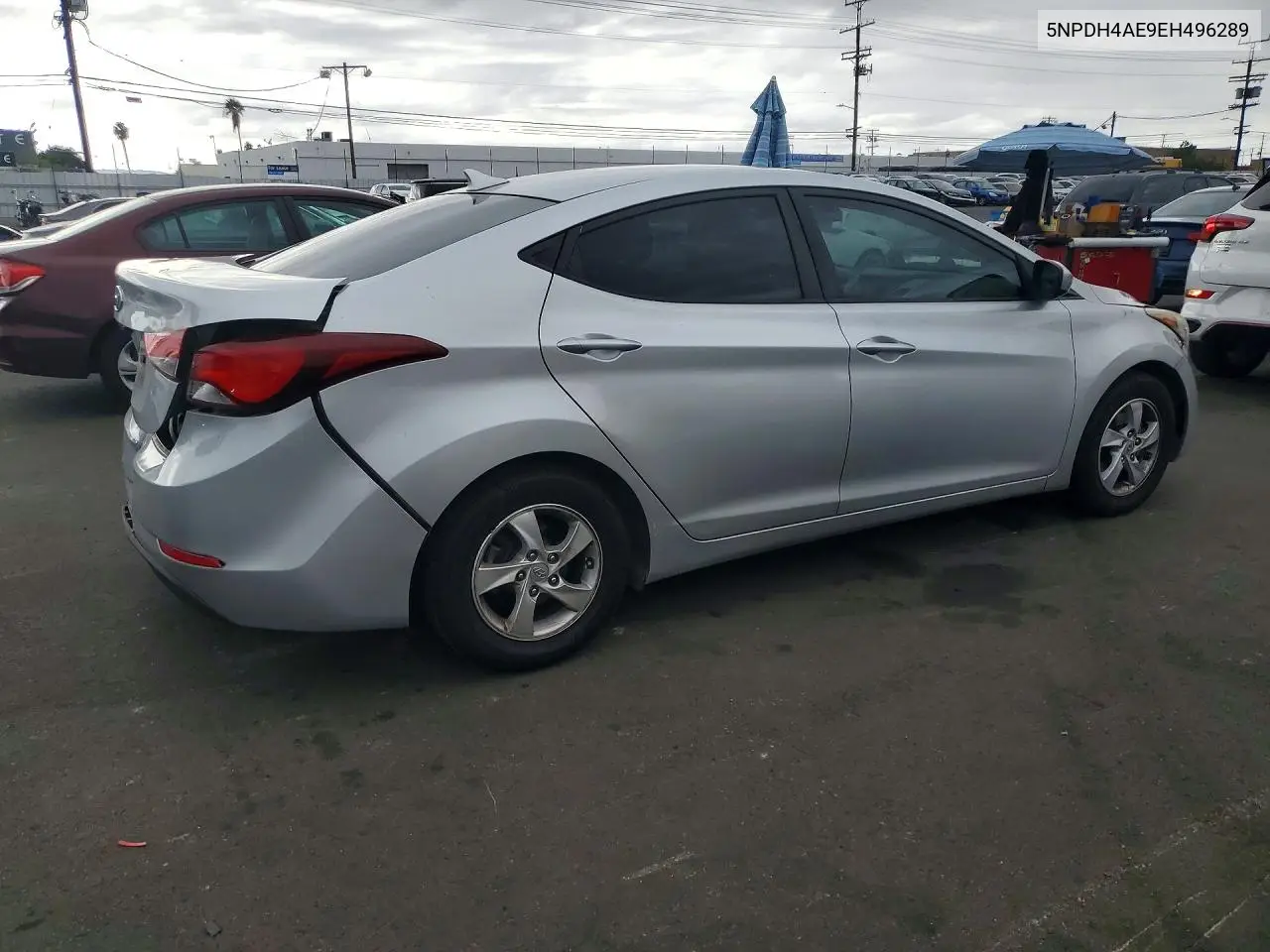 2014 HYUNDAI ELANTRA VIN 5NPDH4AE9EH496289 — фото 3