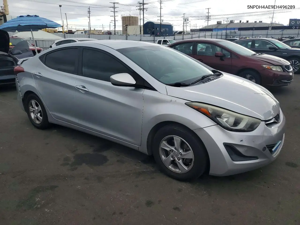 2014 HYUNDAI ELANTRA VIN 5NPDH4AE9EH496289 — фото 4