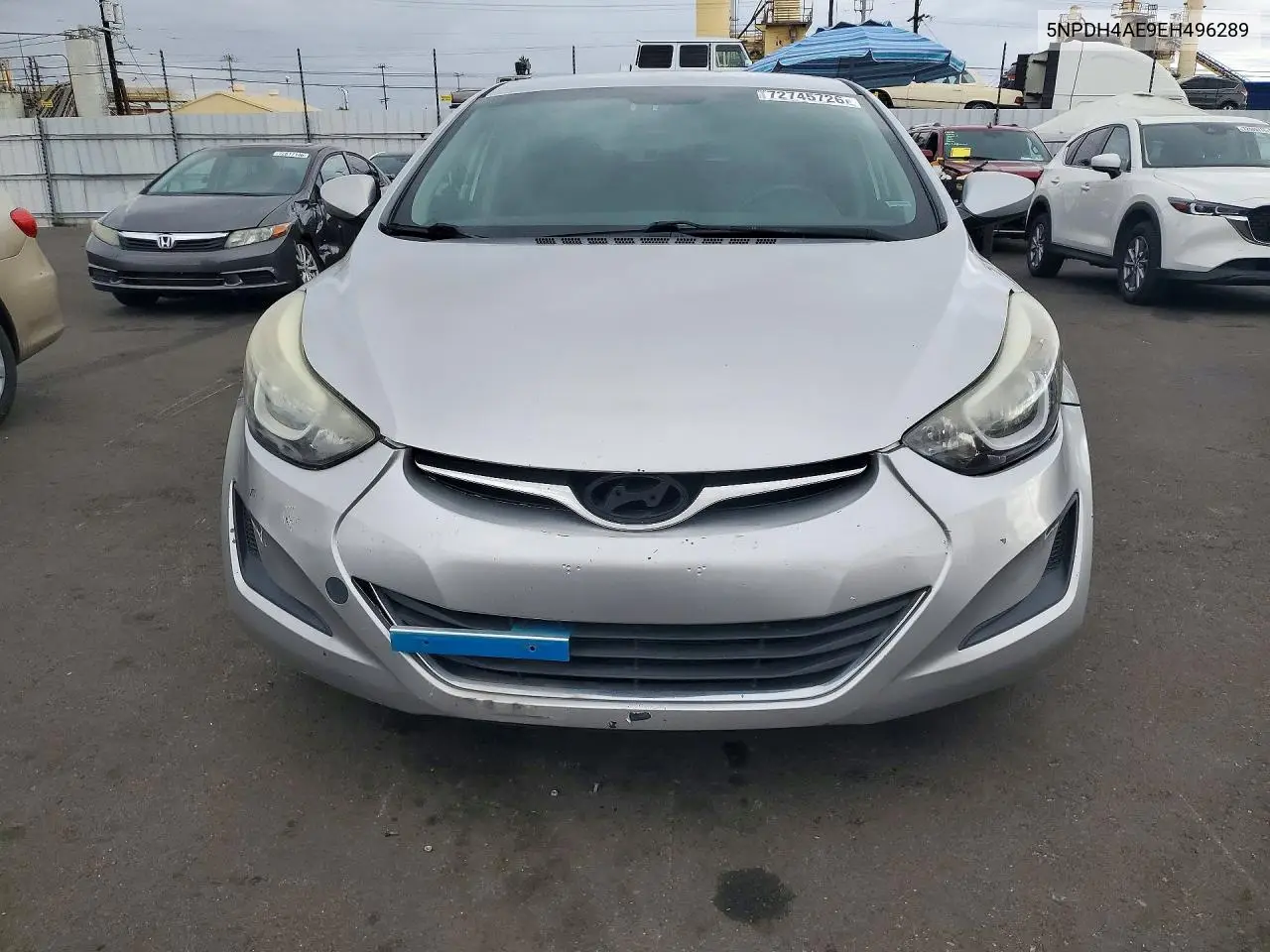 2014 HYUNDAI ELANTRA VIN 5NPDH4AE9EH496289 — фото 5