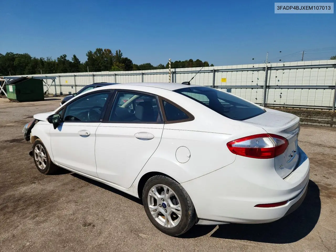 2014 FORD FIESTA VIN 3FADP4BJXEM107013 — фото 2