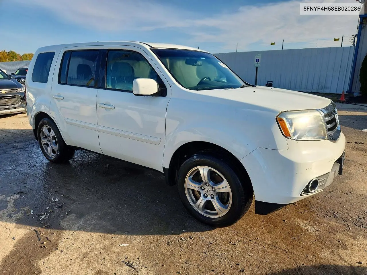 2014 HONDA PILOT VIN 5FNYF4H58EB020286 — фото 4