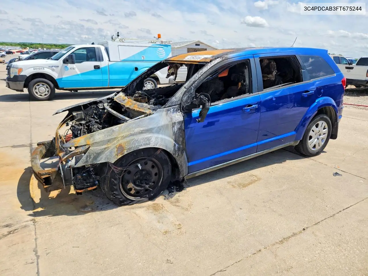 2015 DODGE JOURNEY VIN 3C4PDCAB3FT675244 — фото 3